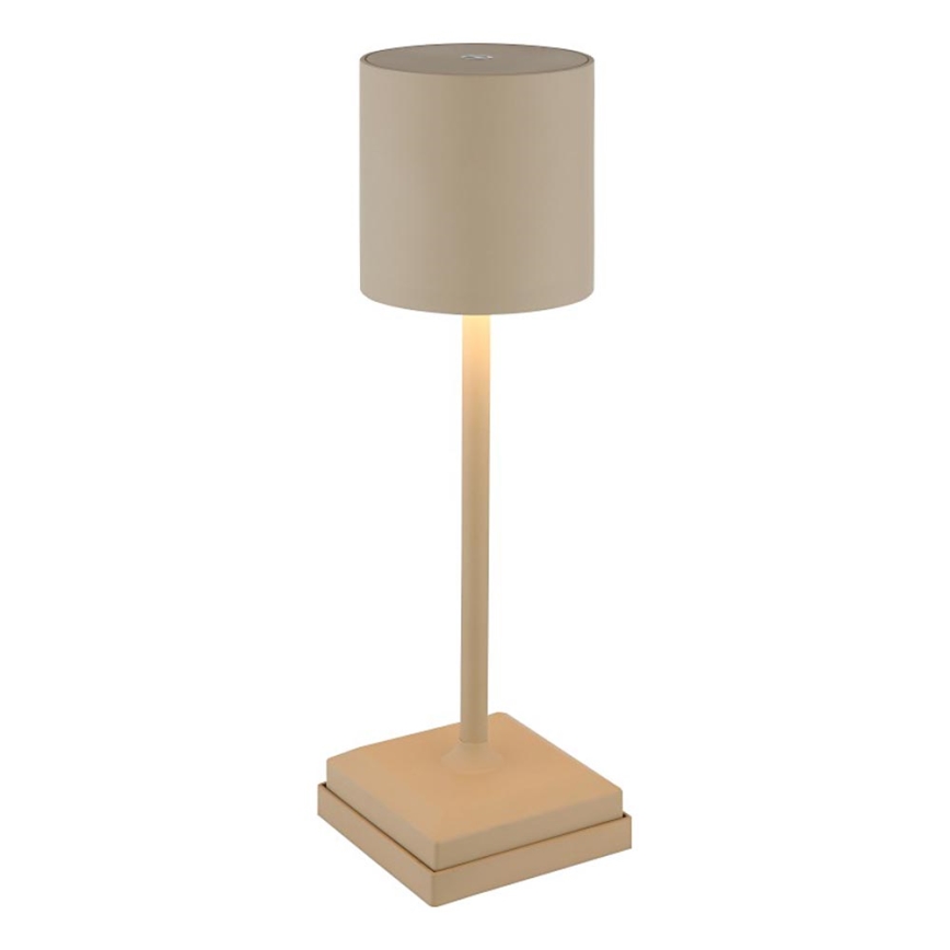 Globo - LED-hämardatav puutega juhitav laetav laualamp LED/1,5W/5V 2200 mAh beež
