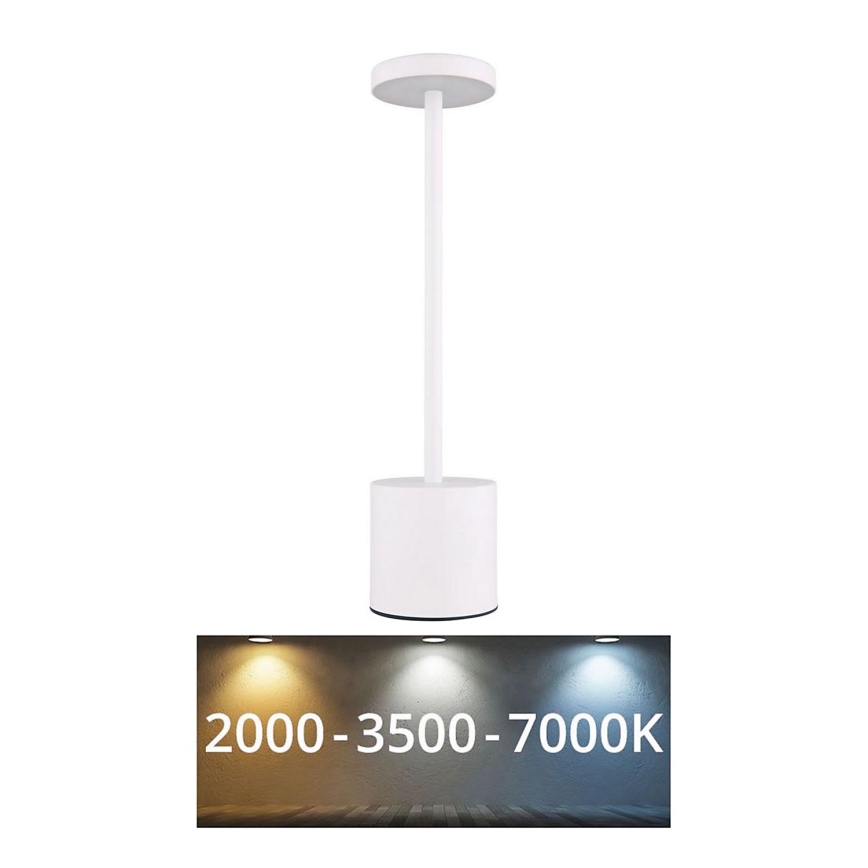 Globo - LED Hämardatav puutetundlik laualamp LED/1,2W/3,7V 2000K/3500K/7000K 1200 mAh USB valge