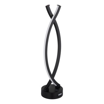 Globo - LED Hämardatav puutetundlik laualamp LED/1W/3,7V 3000K 1800 mAh USB must