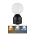Globo - LED Hämardatav puutetundlik laualamp LED/2,5W/3,7V 2700/4000/65000K 1800 mAh USB must