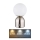 Globo - LED Hämardatav puutetundlik laualamp LED/2,5W/3,7V 2700K/4000K/6500K 1800mAh USB matt kroom