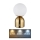 Globo - LED Hämardatav puutetundlik laualamp LED/2,5W/3,7V 2700K/4000K/6500K 1800mAh USB messing