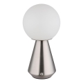 Globo - LED Hämardatav puutetundlik väli laualamp LED/1,5W/5V 3000/4500/6500K 1800 mAh IP41 matt kroom