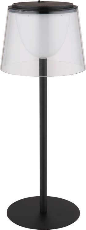 Globo - LED Hämardatav puutetundlik väli laualamp LED/1,8W/5V IP44 1800 mAh must/läbipaistev