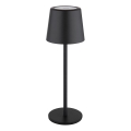 Globo - LED Hämardatav väli puutetundlik Laualamp LED/2W/5V 3000/4000/6000K 2200 mAh IP44 must