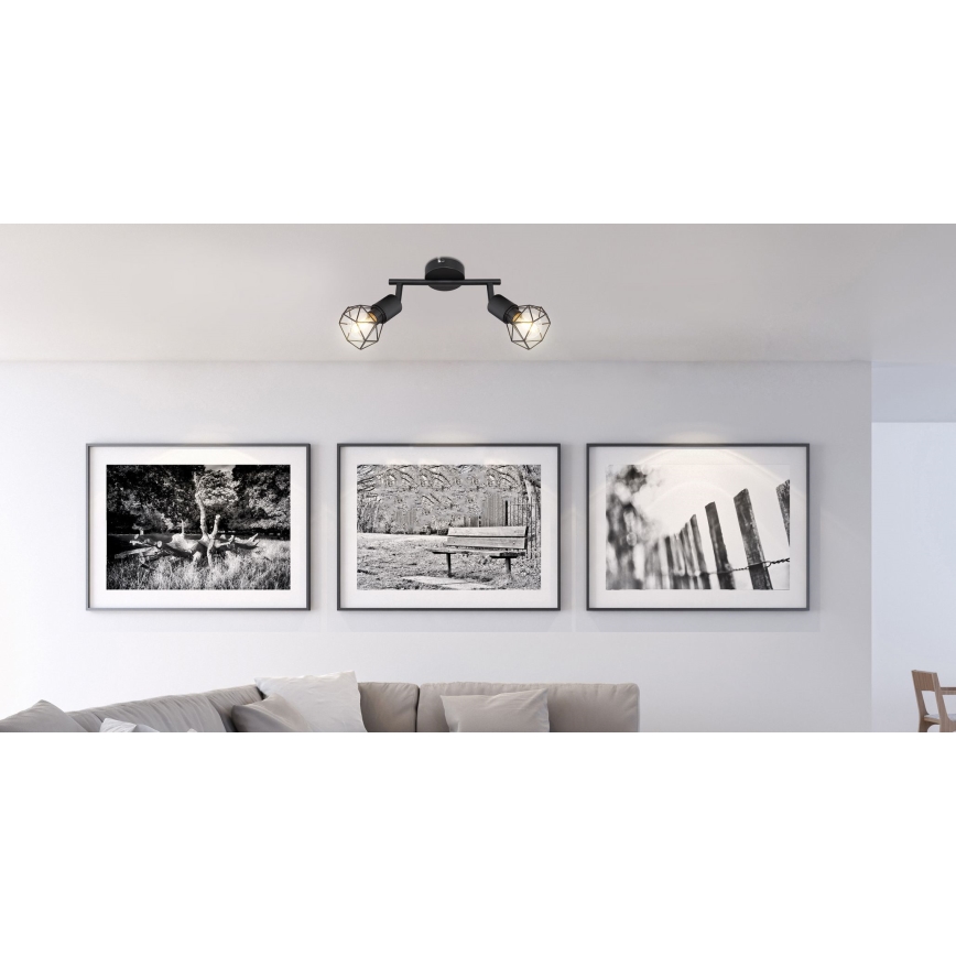 Globo - LED Kohtvalgusti 2xE14/6W/230V must