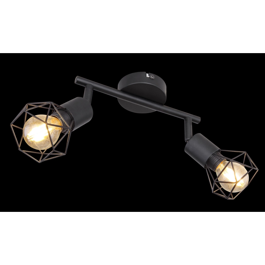 Globo - LED Kohtvalgusti 2xE14/6W/230V must