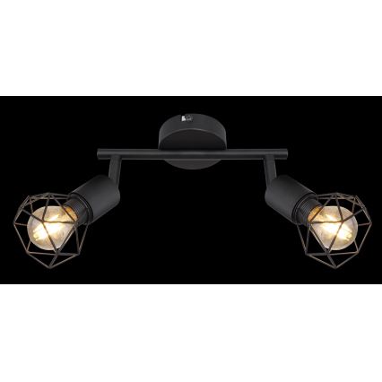 Globo - LED Kohtvalgusti 2xE14/6W/230V must