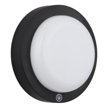 Globo - LED laetav seinavalgusti, laaditav, puutetundlik LED/1,2W/3,7V läbimõõt 15 cm 1800 mAh must
