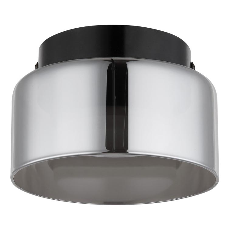 Globo - LED Laevalgusti 1xGX53/6W/230V d. 13 cm suitsune/must