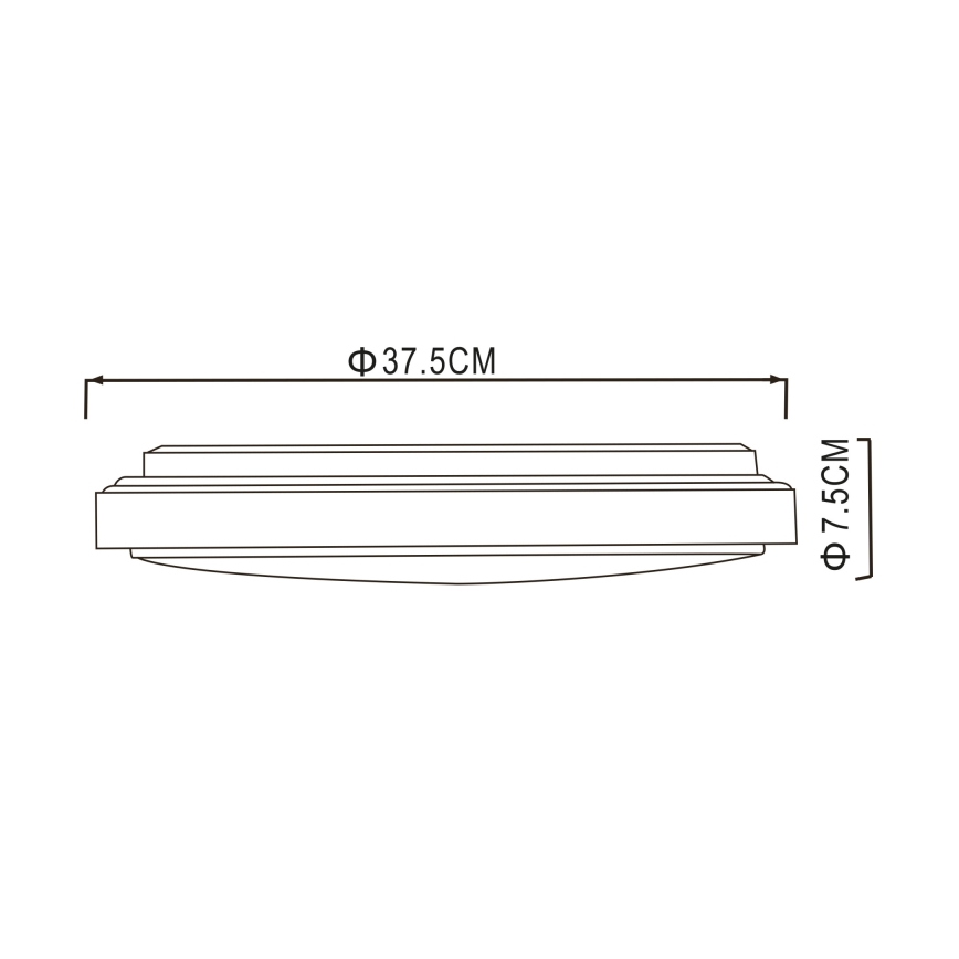 Globo - LED Laevalgusti LED/24W/230V 3000/4000/6000K d. 37,5 cm