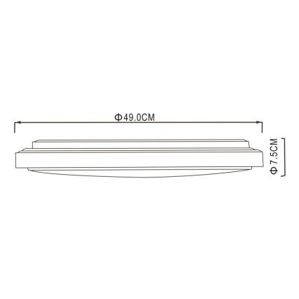 Globo - LED Laevalgusti LED/32W/230V 3000/4000/6000K d. 49 cm