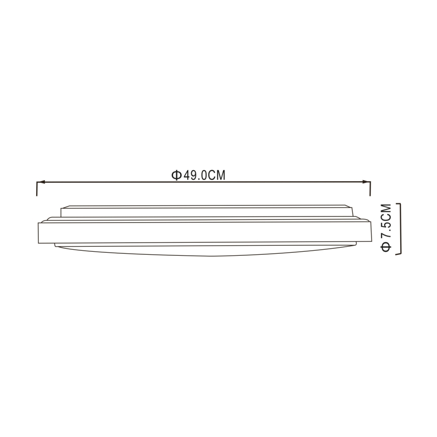 Globo - LED Laevalgusti LED/32W/230V 3000/4000/6000K d. 49 cm
