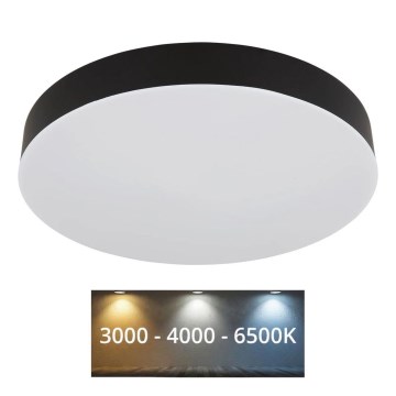 Globo - LED Laevalgusti LED/24W/230V 3000K/4000K/6500K d. 30 cm must