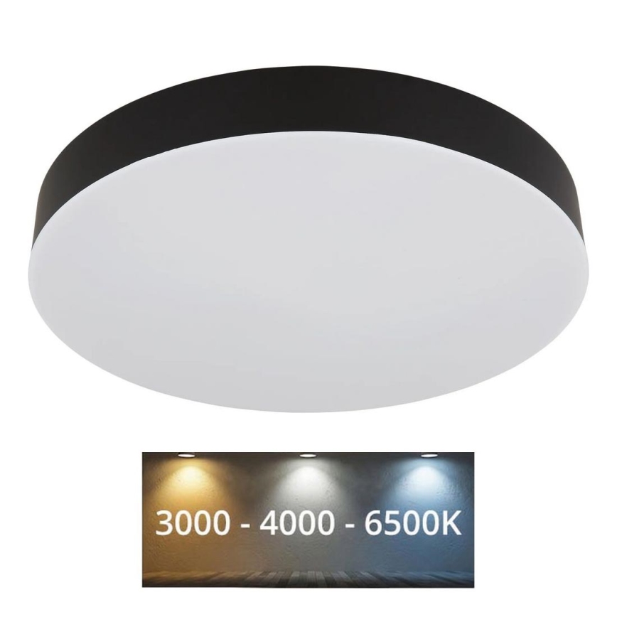 Globo - LED Laevalgusti LED/24W/230V 3000K/4000K/6500K d. 30 cm must