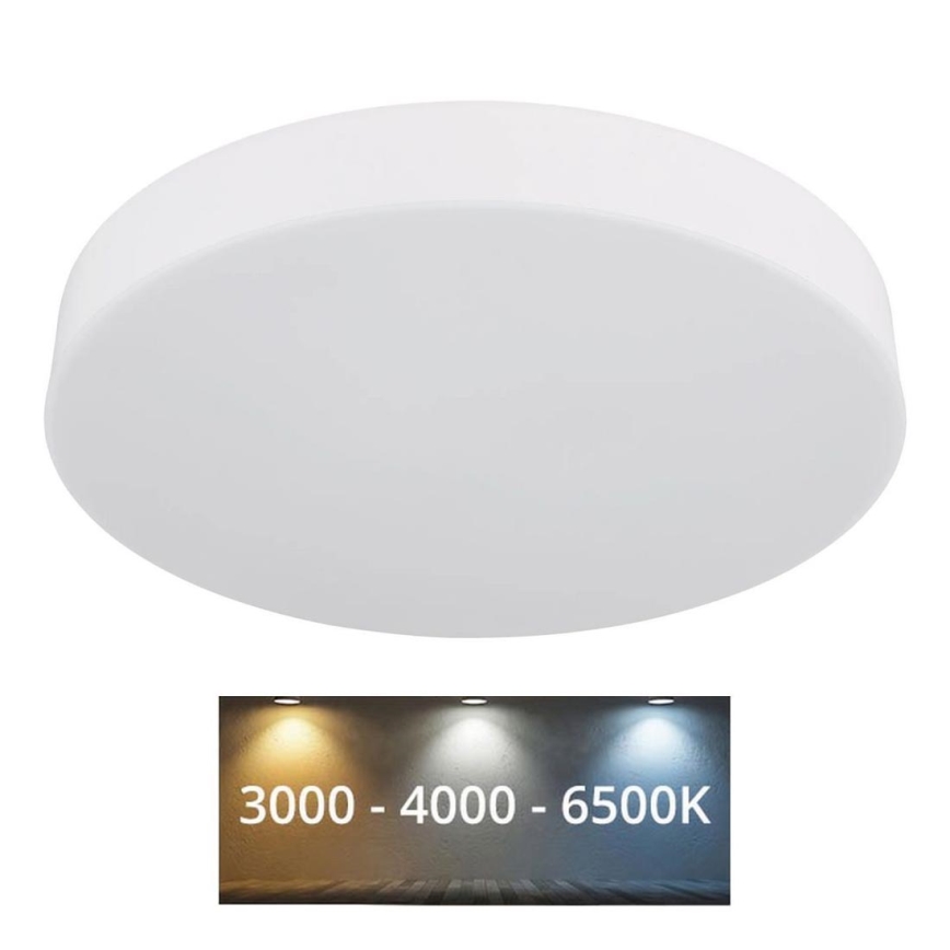 Globo - LED Laevalgusti LED/24W/230V 3000K/4000K/6500K d. 30 cm valge