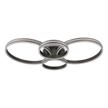 Globo - LED Laevalgusti LED/39W/230V 2700/4500/6500K 106x60 cm antratsiit