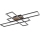 Globo - LED Laevalgusti LED/40W/230V 3000K 60x80 cm must