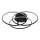 Globo - LED Laevalgusti LED/40W/230V 4000K d. 45,6 cm must