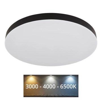 Globo - LED Laevalgusti LED/50W/230V 3000K/4000K/6500K d. 50 cm must