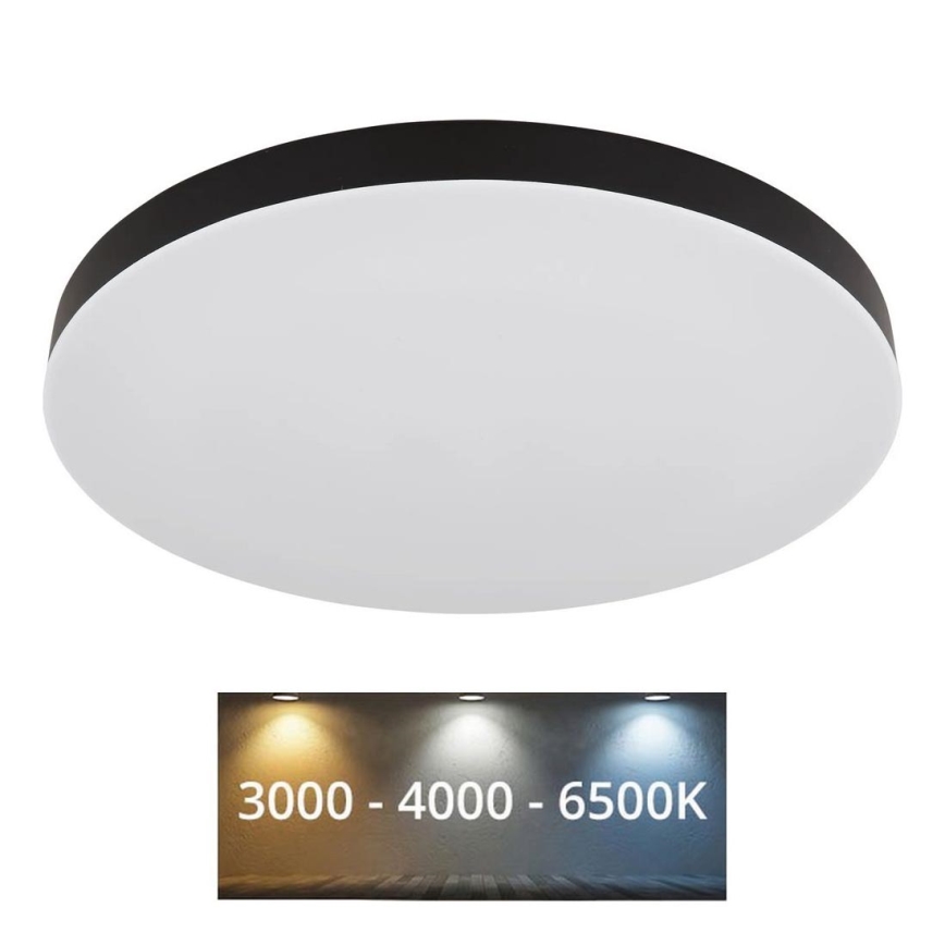 Globo - LED Laevalgusti LED/50W/230V 3000K/4000K/6500K d. 50 cm must