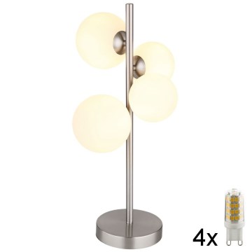 Globo - LED Laualamp 4xG9/3W/230V matt kroom