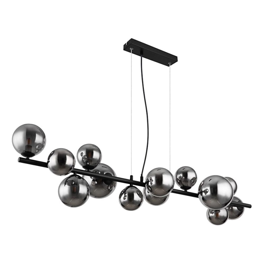 Globo - LED Lühter 13xG9/3,5W/230V suitsune/must