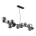 Globo - LED Lühter 13xG9/3,5W/230V suitsune/must