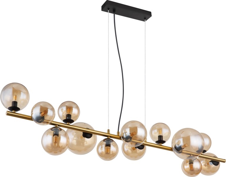 Globo - LED Lühter 13xG9/3,5W/230V suitsune/pruun