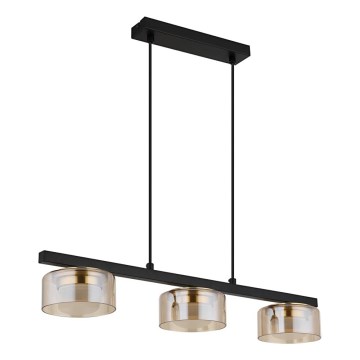 Globo - LED Lühter 3xGX53/6W/230V suitsune/pruun