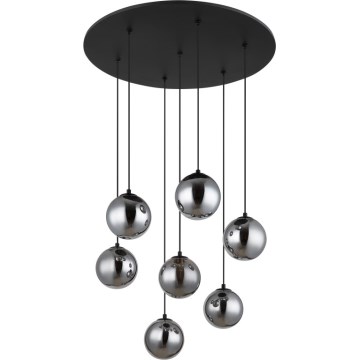 Globo - LED Lühter 7xG9/3,5W/230V suitsune/must