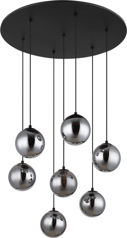 Globo - LED Lühter 7xG9/3,5W/230V suitsune/must