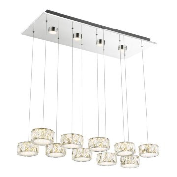 Globo - LED Lühter LED/92W/230V 4000K läikiv kroom/läbipaistev