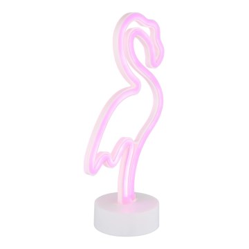 Globo - LED Neoon lauakaunistus LED/2W/3xAA flamingo