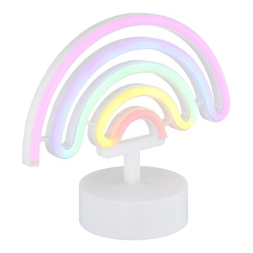 Globo - LED Neoon lauakaunistus LED/2W/3xAA vikerkaar