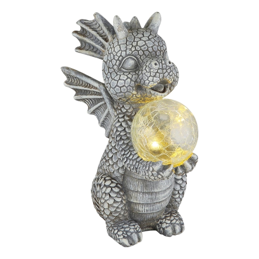 Globo - LED Päikesepaneel kaunistus LED/0,02W/3V IP44 draakon