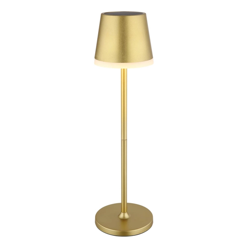 Globo - LED Päikesepaneeliga valgusti LED/0,6W/3V 3000K IP44 kuldne