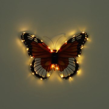 Globo - LED päikesevalgusti LED/3V IP44 200 mAh liblikas