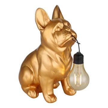 Globo - LED päikesevalgusti LED/3V IP44 300 mAh kuldne koer