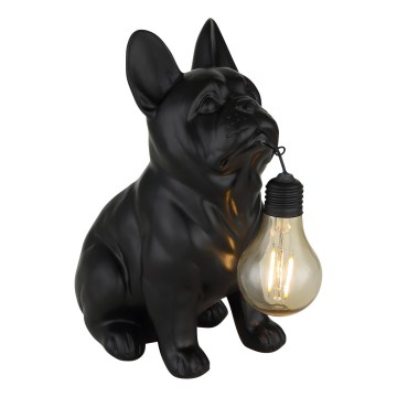 Globo - LED päikesevalgusti LED/3V IP44 300 mAh must koer