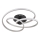 Globo - LED Pinnale kinnitatav lühter LED/40W/230V 3000K matt kroom/must
