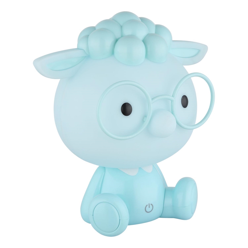 Globo - LED reguleeritav laetav laste öölamp LED/1W/5V 500 mAh sinine