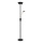 Globo - LED reguleeritav põrandalamp LED/20W/230V + LED/5,5W 3000K must/kuldne