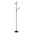 Globo - LED reguleeritav põrandalamp LED/20W/230V+ LED/5W 3000/4000/6500K must