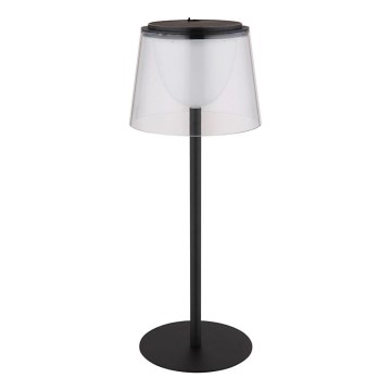 Globo - LED reguleeritav puutetundlik välistingimustes lauavalgusti LED/1,8W/5V IP44 1800 mAh must/selge
