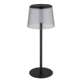 Globo - LED reguleeritav puutetundlik välistingimustes lauavalgusti LED/1,8W/5V IP44 1800 mAh must/suitsune