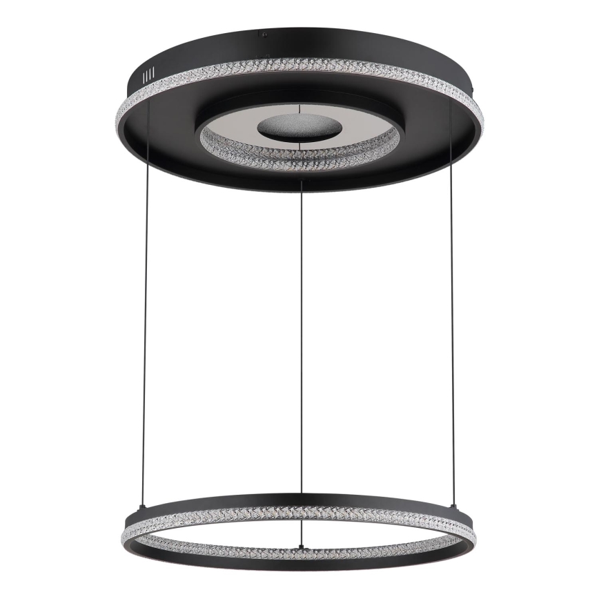 Globo - LED reguleeritav ripplamp kaablil LED/54W/230V 2700-6500K läbimõõt 60 cm must + kaugjuhtimispult