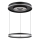 Globo - LED reguleeritav ripplamp kaablil LED/54W/230V 2700-6500K läbimõõt 60 cm must + kaugjuhtimispult