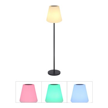 Globo - LED RGB Päikesepaneel puutetundlik põrandalamp LED/0,1W/3V IP44 + kaugjuhtimispult