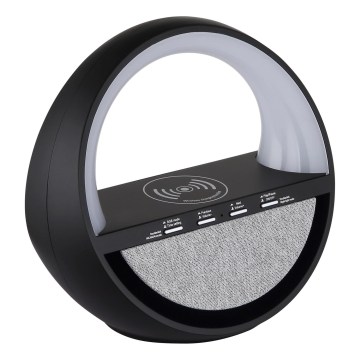 Globo - LED RGB puutetundlik, laetav laualamp kõlariga ja QI traadita laadimisega LED/3,5W/5V 1800 mAh